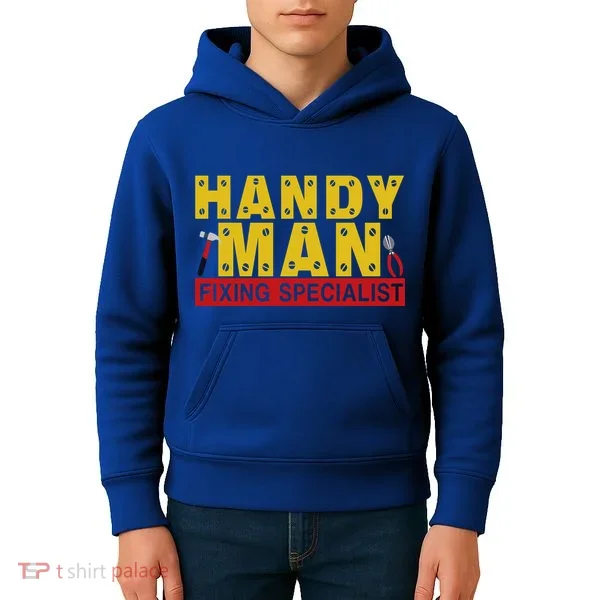 Handy Man Fixing Specialist Kids Hoodie