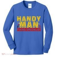 Handy Man Fixing Specialist Kids Long Sleeve Shirt thumb 0