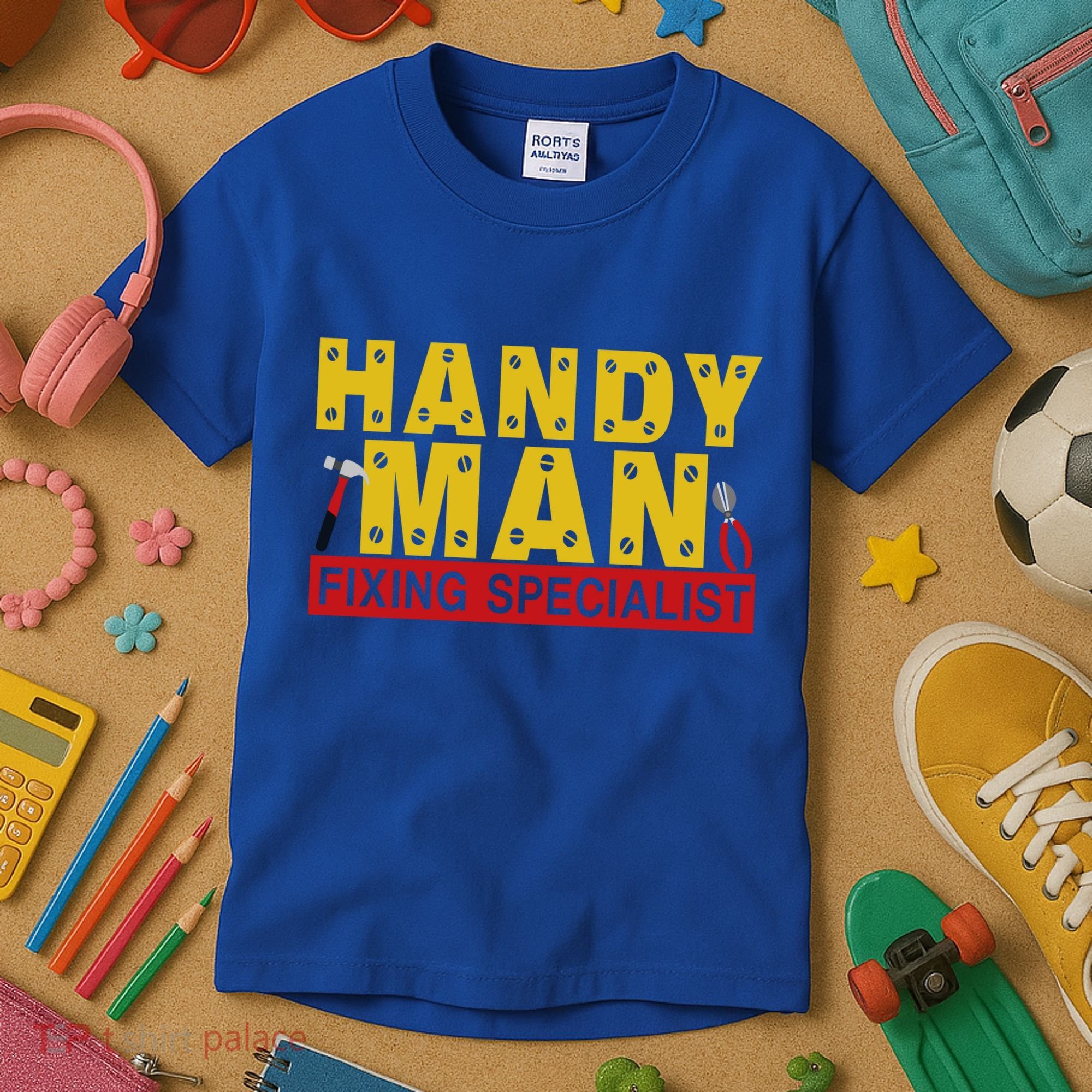 Handy Man Fixing Specialist Kids T-Shirt