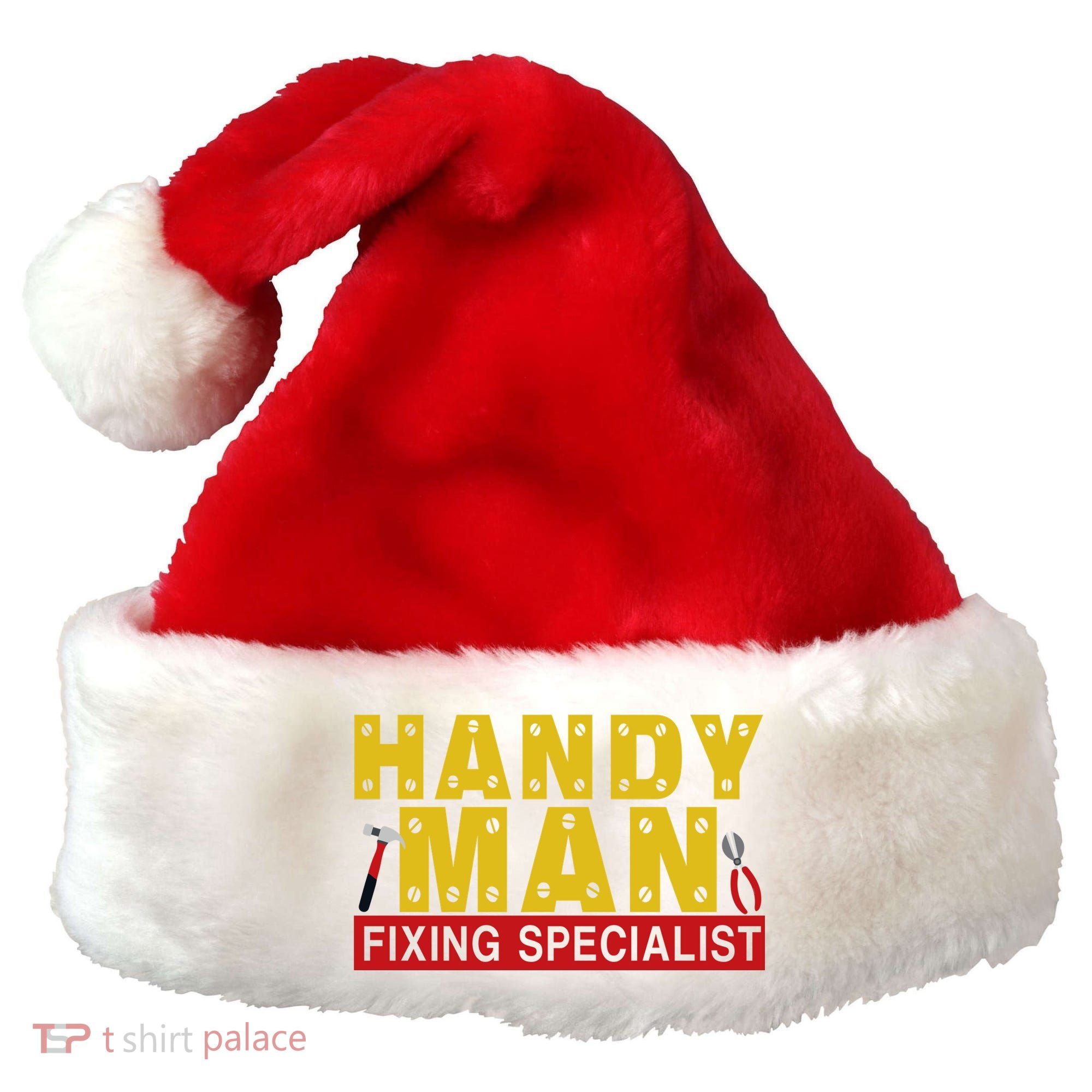 Handy Man Fixing Specialist Santa Hat
