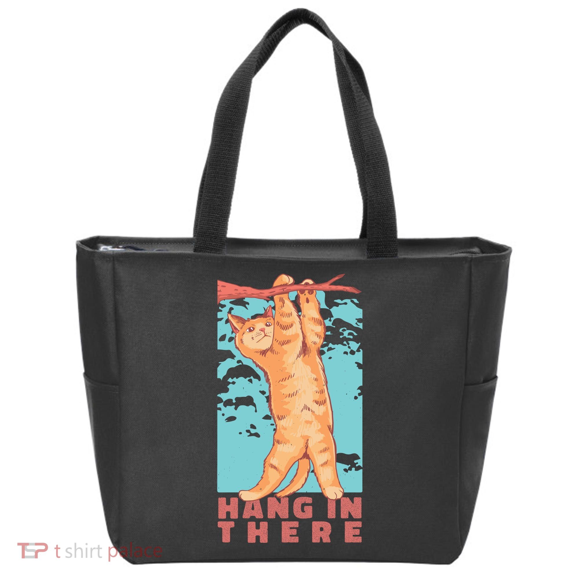 Hang In There Cat Tote Bag