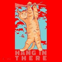 Hang In There Cat Santa Hat thumb 1