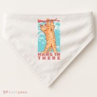 Hang In There Cat USA-Made Doggie Bandana thumb 0