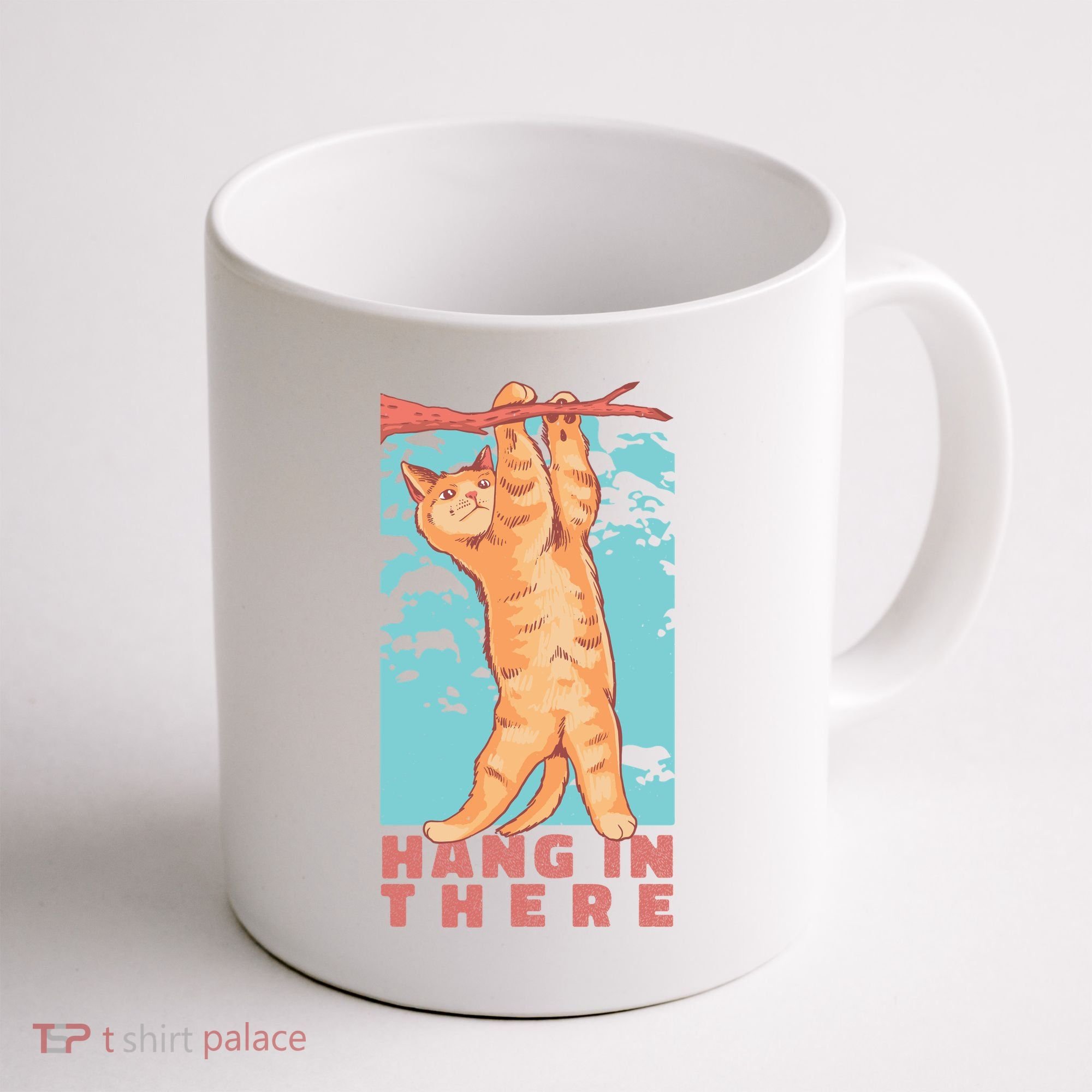 Hang In There Cat Coffee Mug