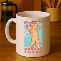 Hang In There Cat Coffee Mug thumb 4