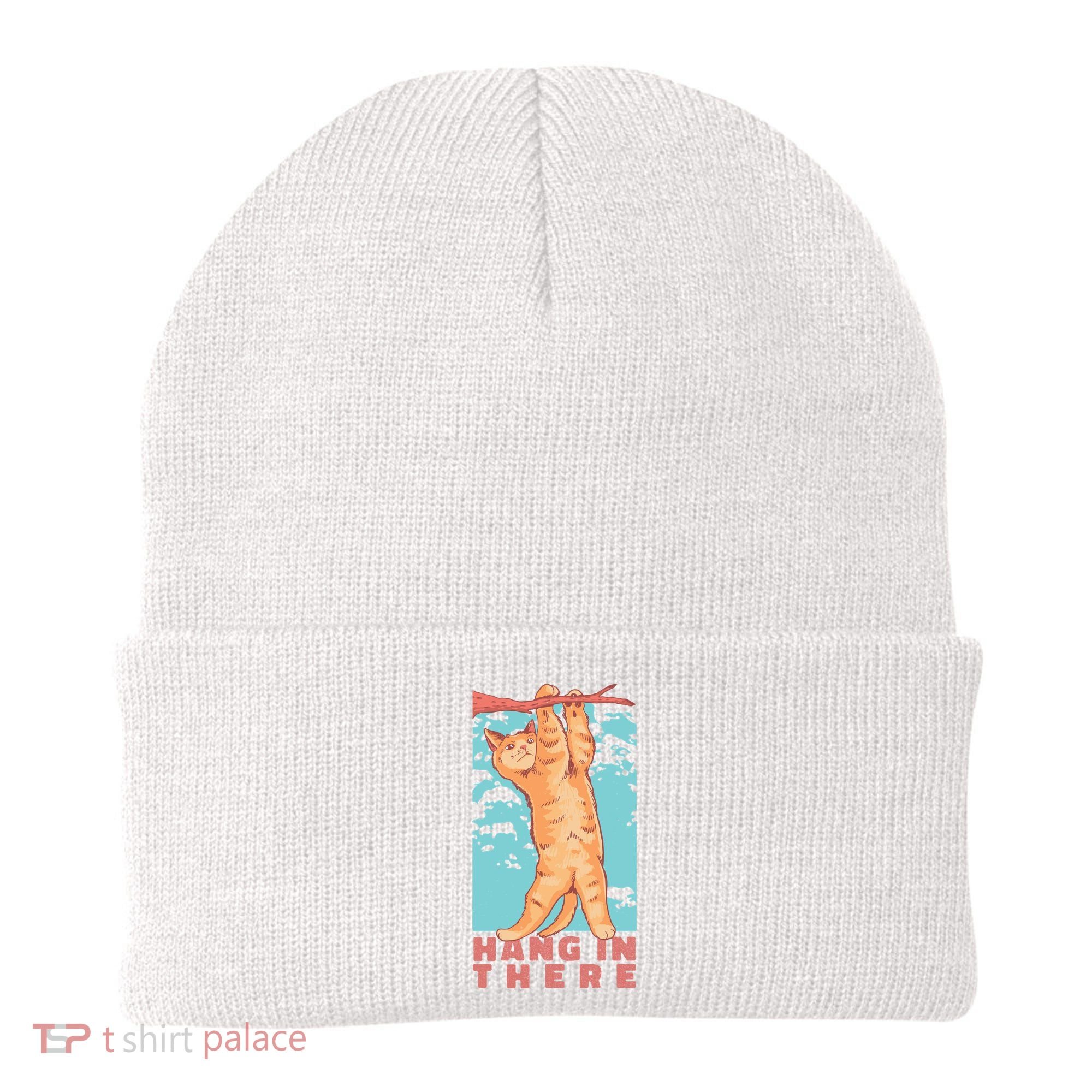 Hang In There Cat Beanie