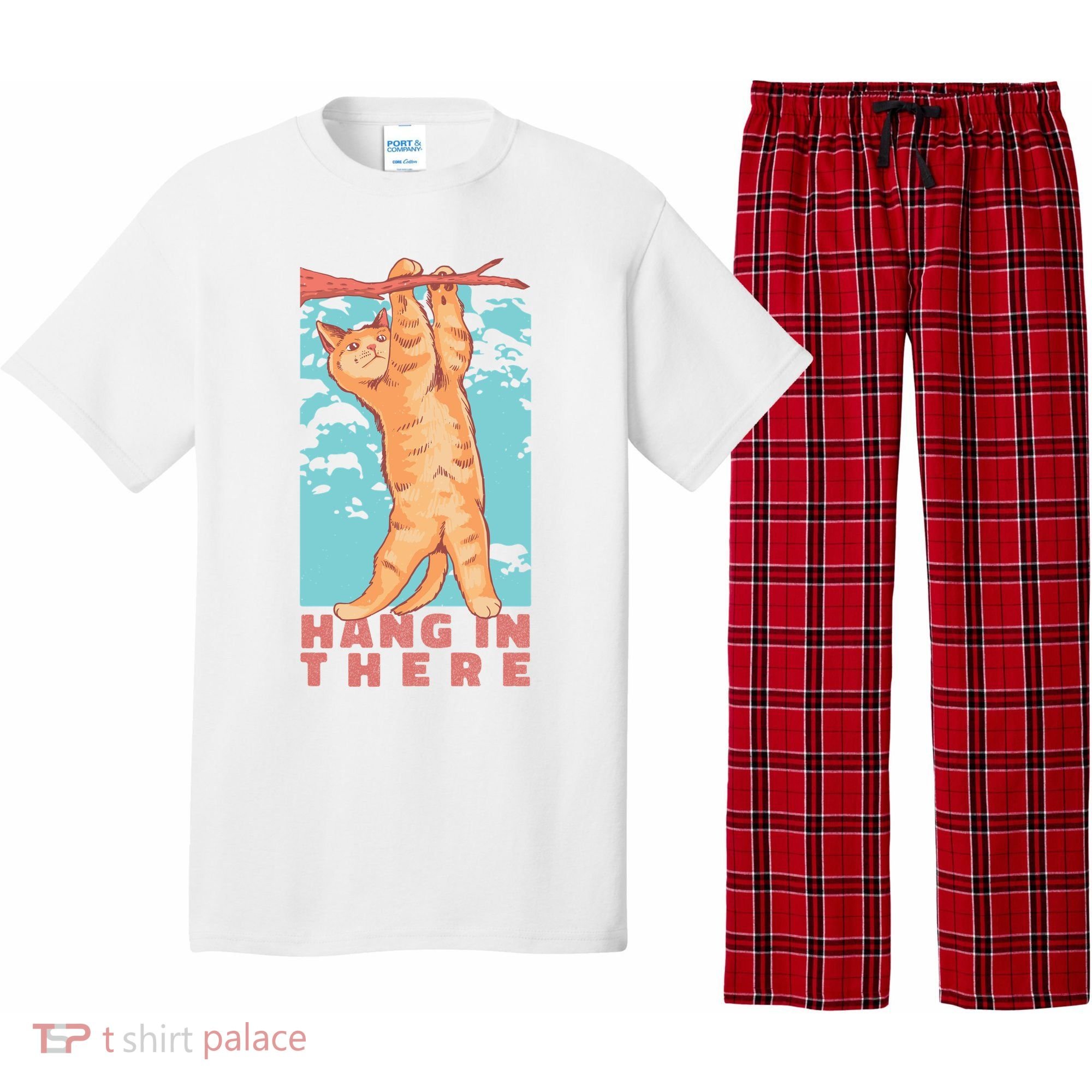 Hang In There Cat Pajama Set