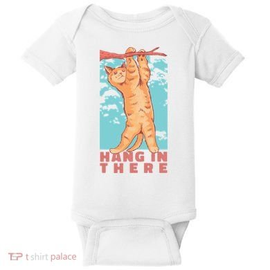 Hang In There Cat Baby Bodysuit