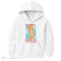 Hang In There Cat Kids Hoodie thumb 0