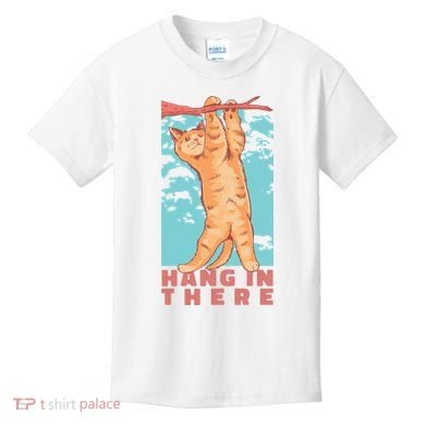 Hang In There Cat Kids T-Shirt
