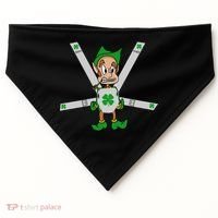 Hangover Leprechaun Irish Baby  USA-Made Doggie Bandana thumb 0