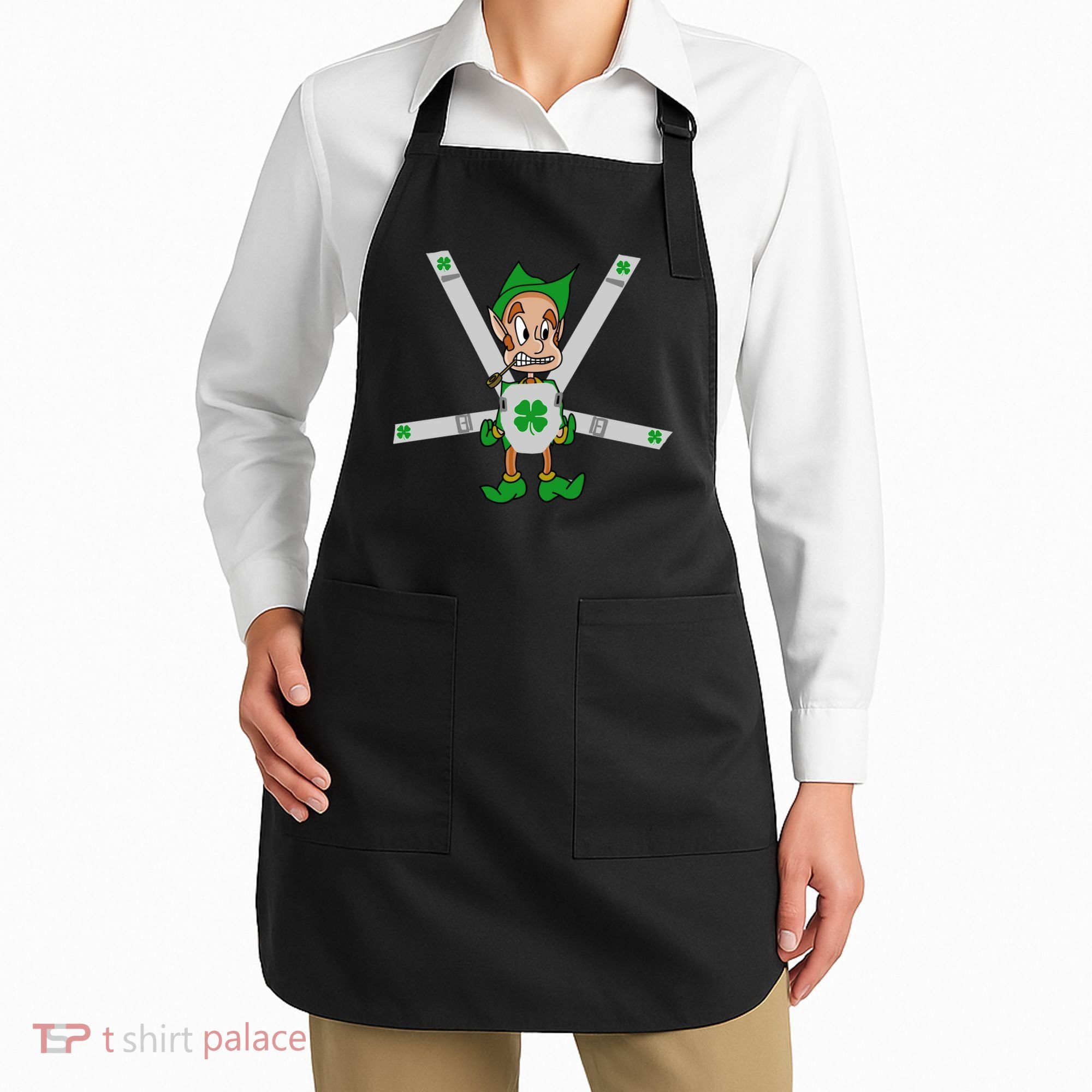 Hangover Leprechaun Irish Baby  Apron