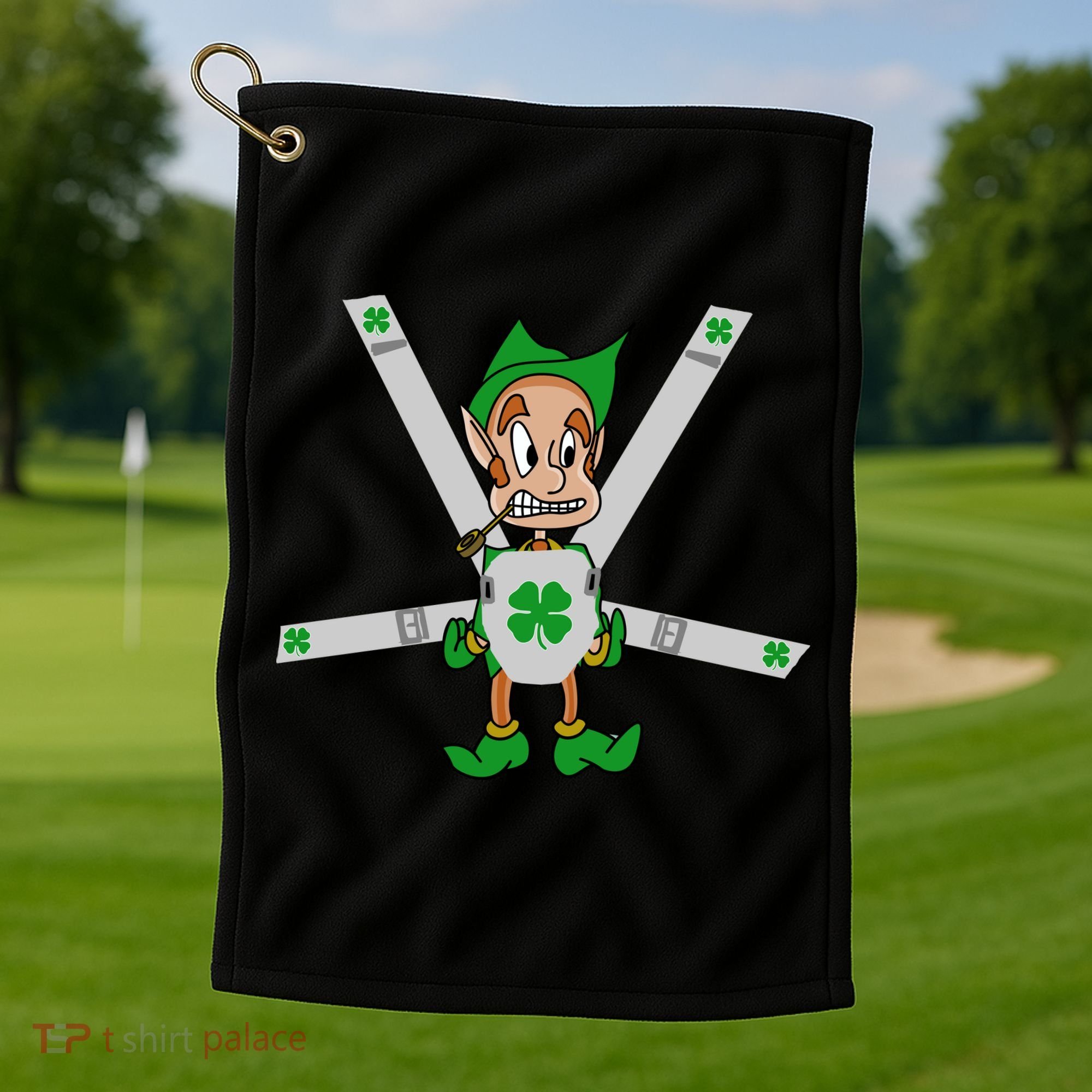 Hangover Leprechaun Irish Baby  Golf Towel