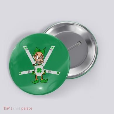 Hangover Leprechaun Irish Baby  Button