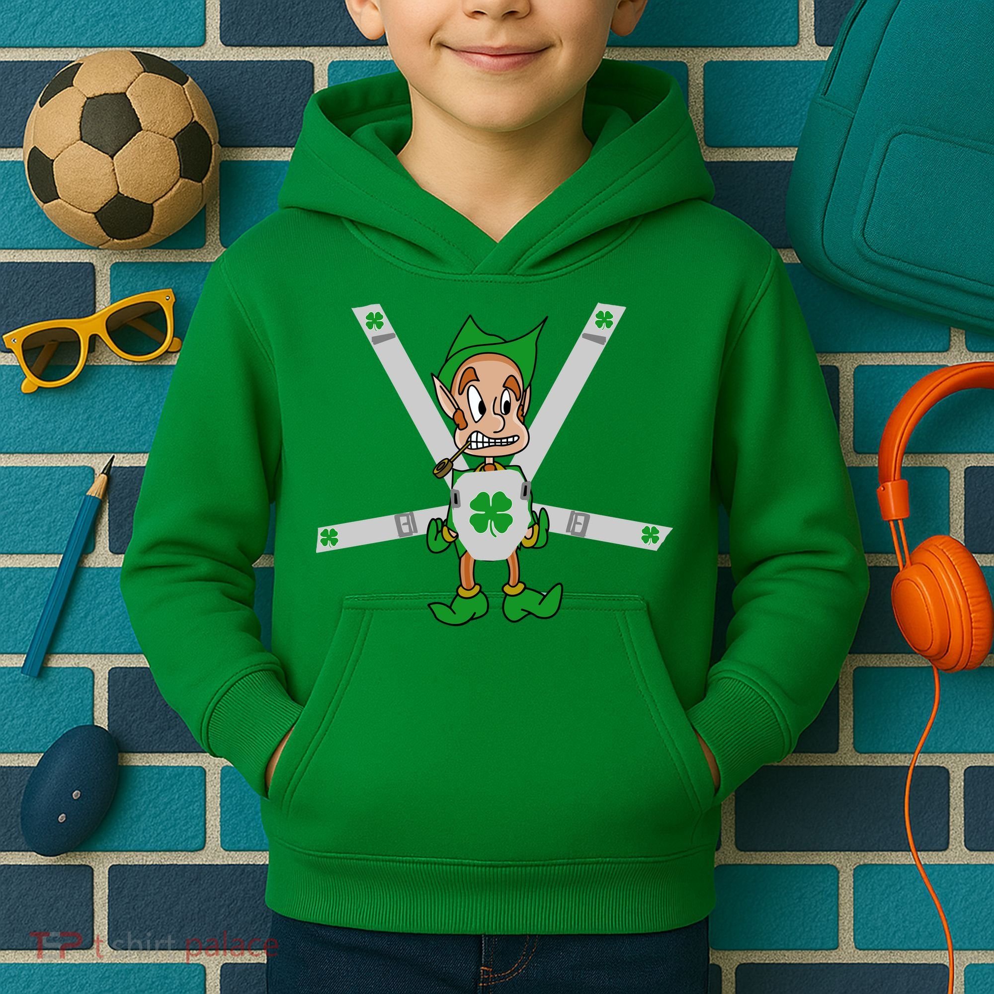 Hangover Leprechaun Irish Baby  Kids Hoodie