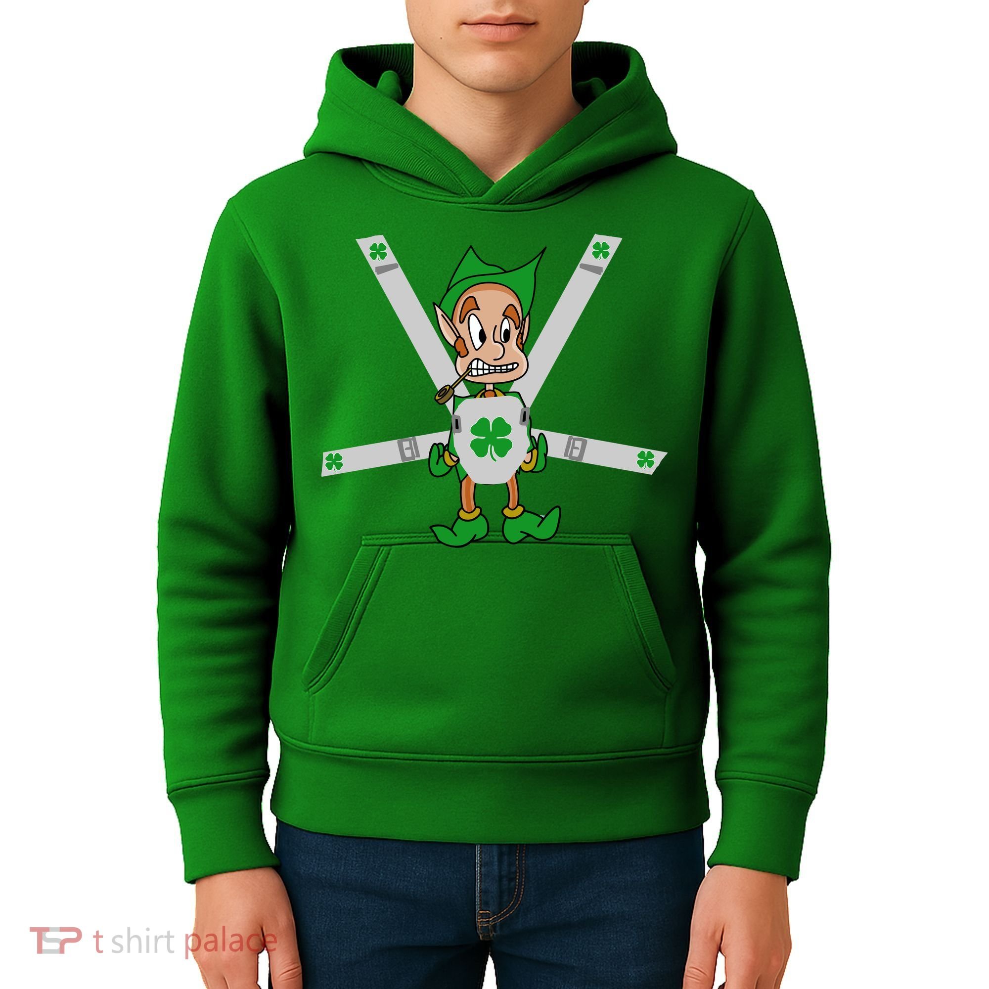 Hangover Leprechaun Irish Baby  Kids Hoodie