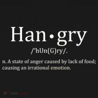 Hangry Definition Han gry Hungry Angry Food Bucket Hat thumb 4