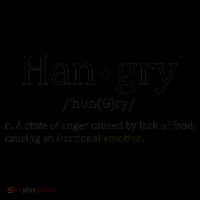 Hangry Definition Han gry Hungry Angry Food Coffee Mug thumb 5