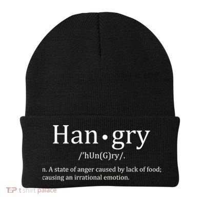 Hangry Definition Han gry Hungry Angry Food Beanie