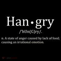 Hangry Definition Han gry Hungry Angry Food Women's Hoodie thumb 2