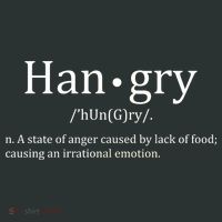 Hangry Definition Han gry Hungry Angry Food Mousepad thumb 1
