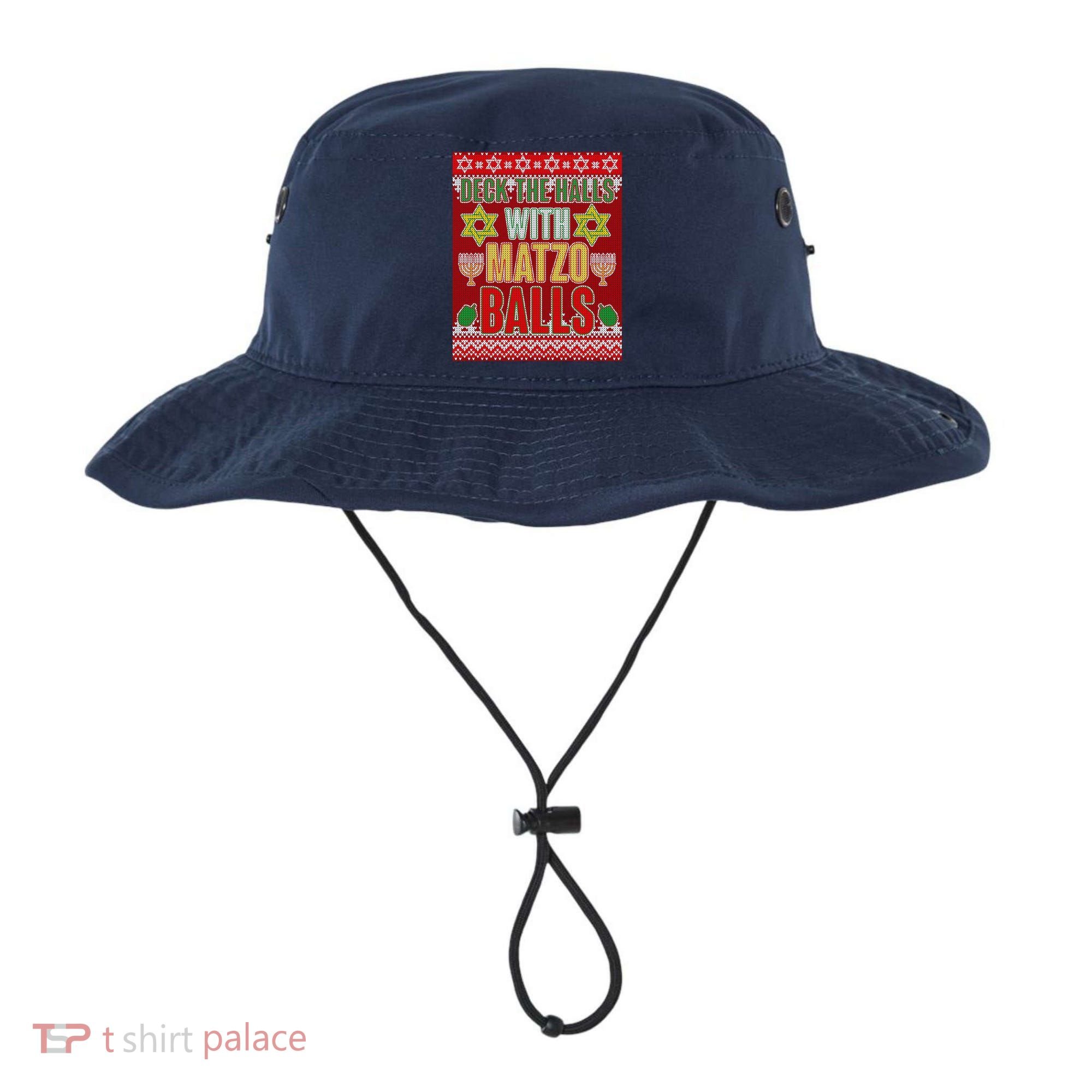 Hanukkah Deck the Halls with Matzo Balls Ugly Bucket Hat