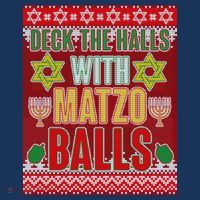 Hanukkah Deck the Halls with Matzo Balls Ugly Tote Bag thumb 4