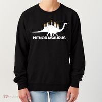 Hanukkah Menorah Dinosaur Women's Sweatshirt thumb 0