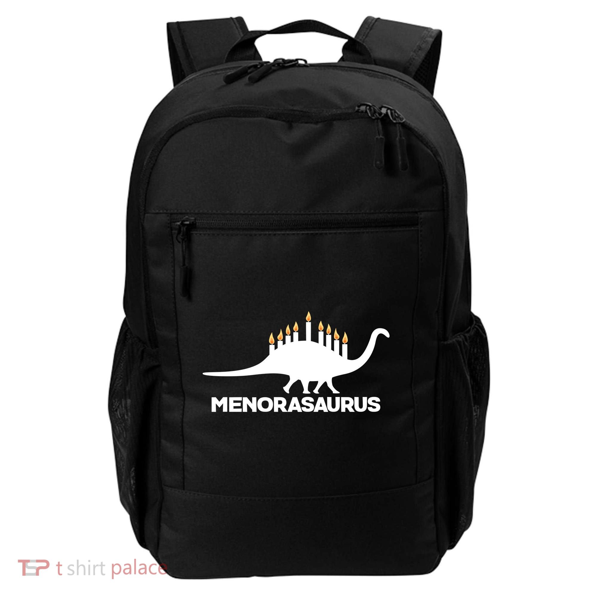 Hanukkah Menorah Dinosaur Backpack