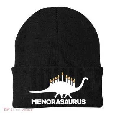 Hanukkah Menorah Dinosaur Beanie