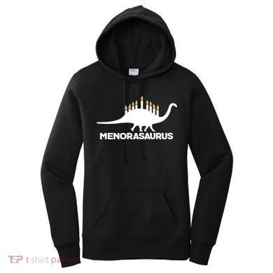 Hanukkah Menorah Dinosaur Women's Hoodie