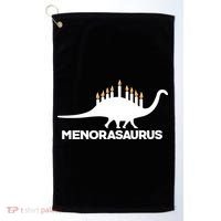 Hanukkah Menorah Dinosaur Golf Towel thumb 0