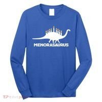 Hanukkah Menorah Dinosaur Long Sleeve Shirt thumb 0