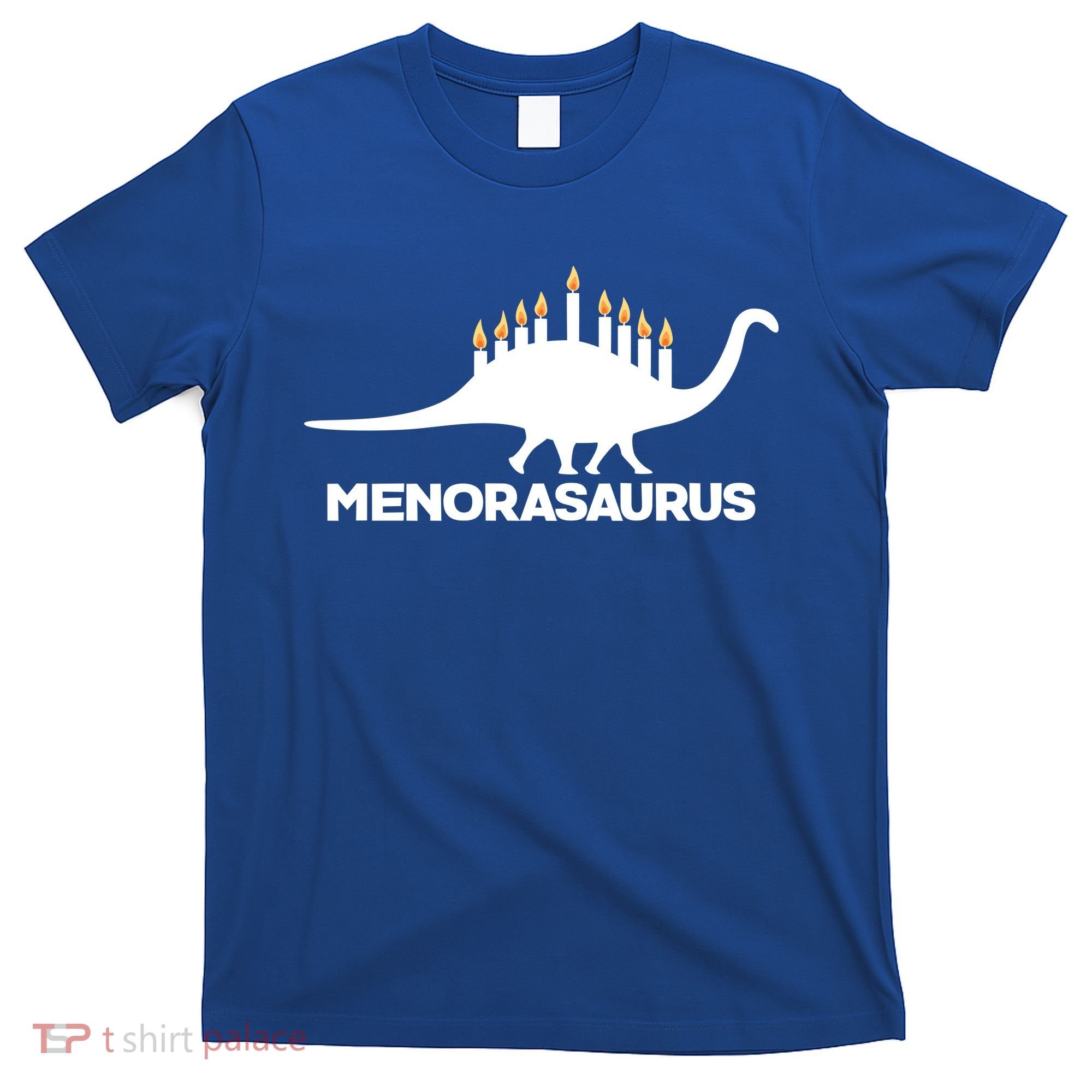 Hanukkah Menorah Dinosaur T-Shirt