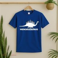 Hanukkah Menorah Dinosaur T-Shirt thumb 2