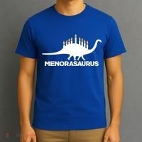 Hanukkah Menorah Dinosaur T-Shirt thumb 3