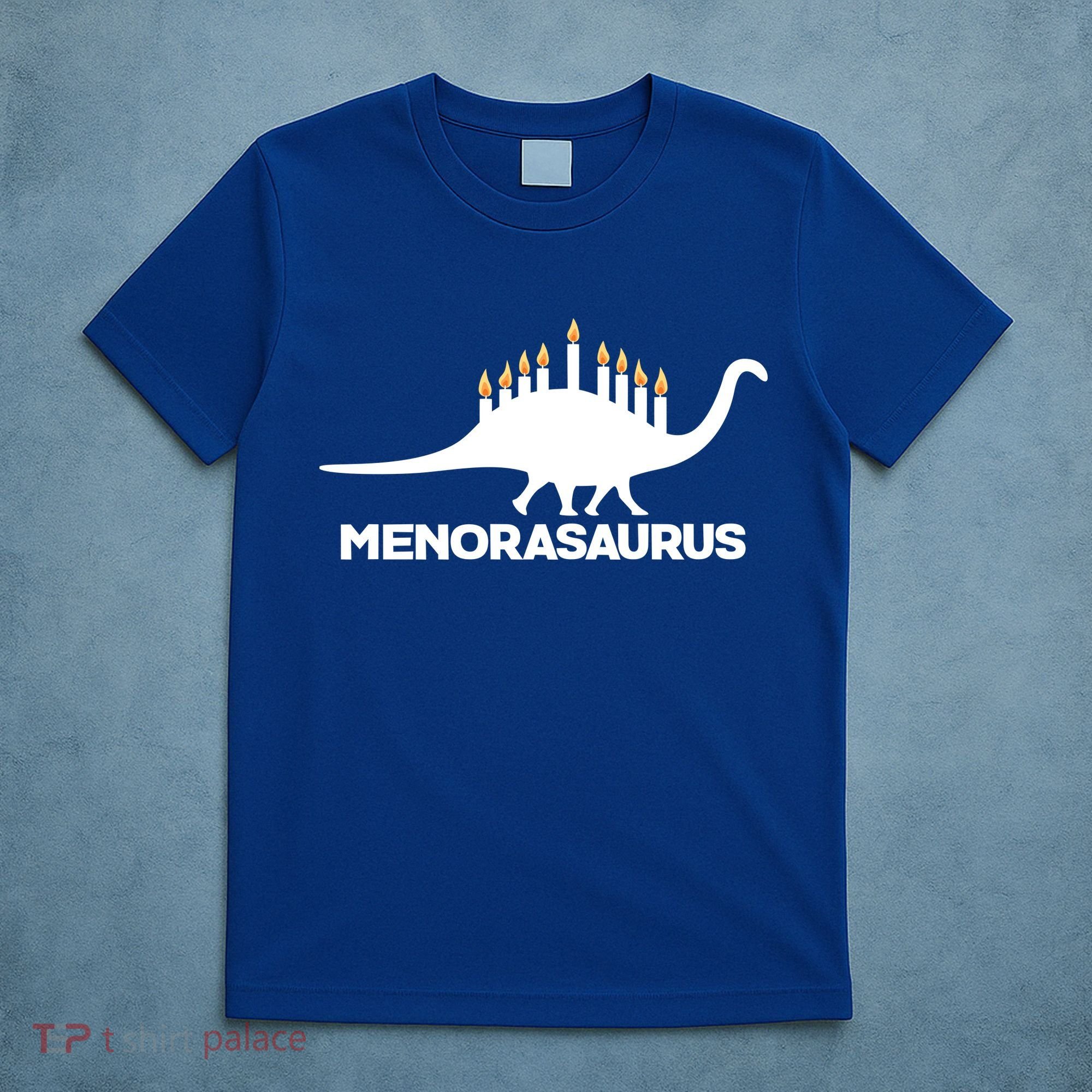 Hanukkah Menorah Dinosaur T-Shirt