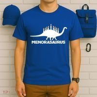 Hanukkah Menorah Dinosaur T-Shirt thumb 6