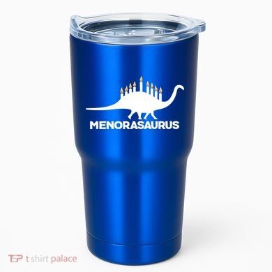 Hanukkah Menorah Dinosaur Tumbler