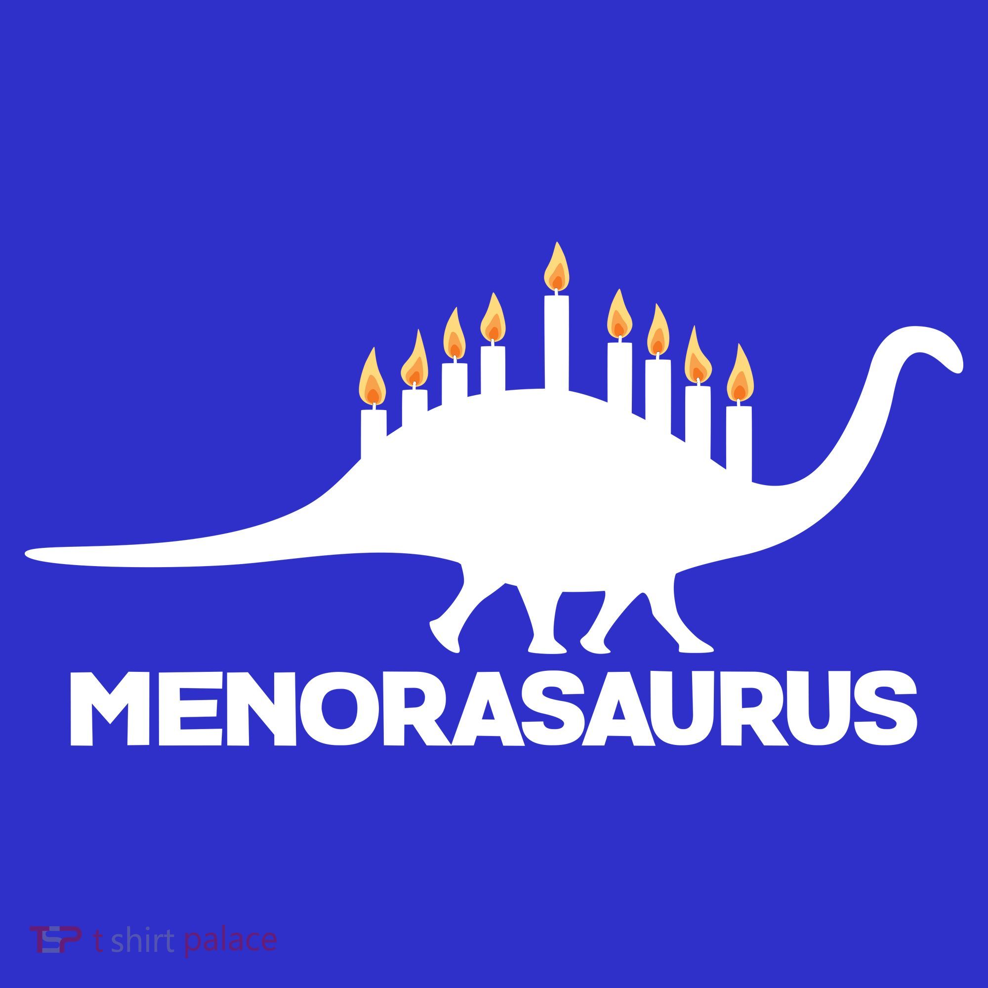 Hanukkah Menorah Dinosaur Tank Top