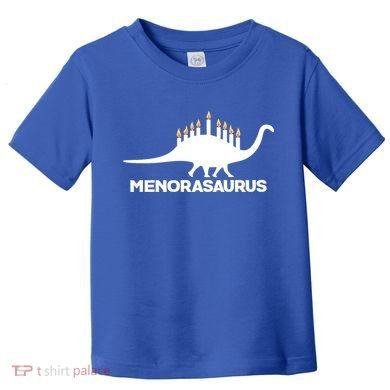 Hanukkah Menorah Dinosaur Toddler T-Shirt