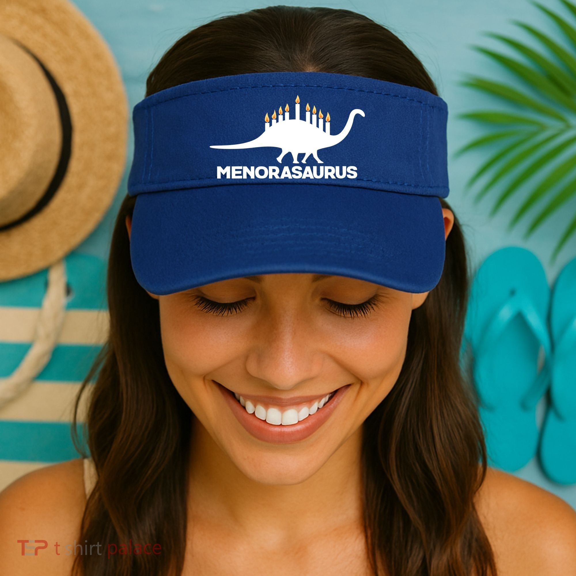 Hanukkah Menorah Dinosaur Visor