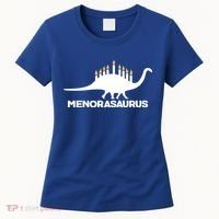 Hanukkah Menorah Dinosaur Women's T-Shirt thumb 0