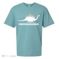 Hanukkah Menorah Dinosaur Sueded Cloud Jersey T-Shirt thumb 0