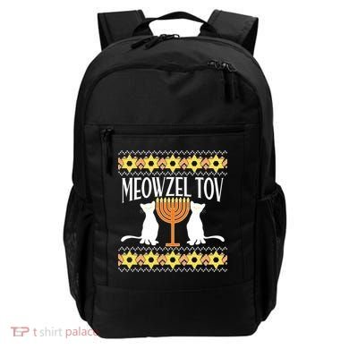 Hanukkah Meowzel Tov Ugly Sweater Backpack