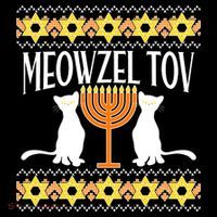 Hanukkah Meowzel Tov Ugly Sweater Women's Hoodie thumb 2