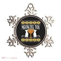 Hanukkah Meowzel Tov Ugly Sweater Ornament thumb 0