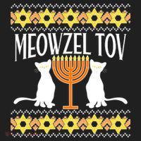 Hanukkah Meowzel Tov Ugly Sweater Hat thumb 2