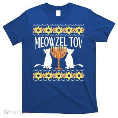 Hanukkah Meowzel Tov Ugly Sweater T-Shirt