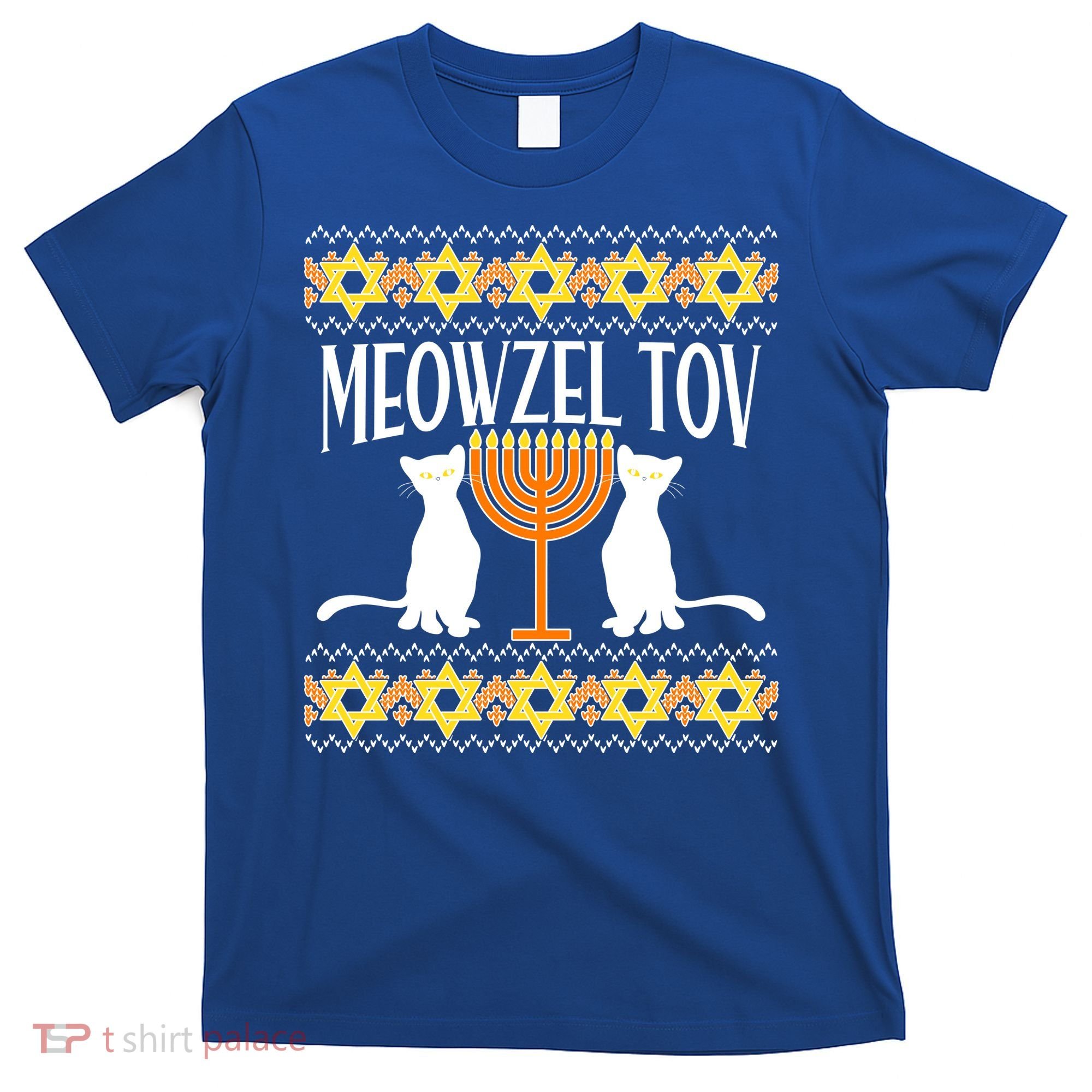 Hanukkah Meowzel Tov Ugly Sweater T-Shirt